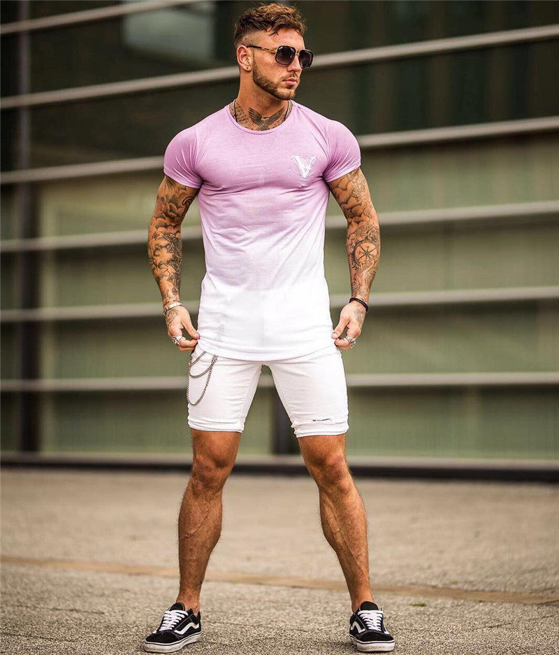Men Muscle Fit Workout Clothing