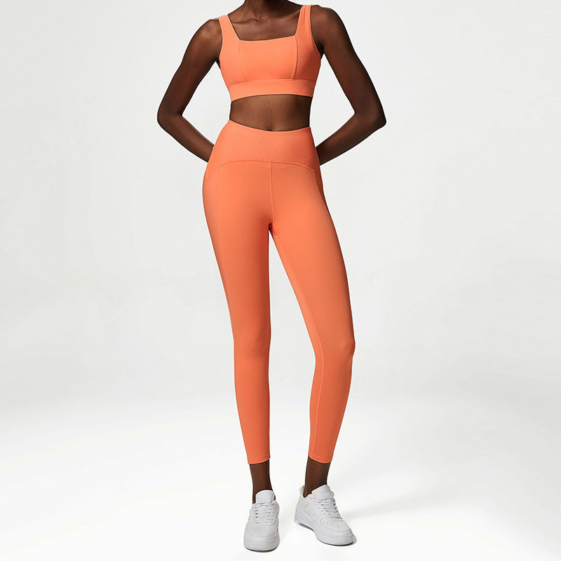Nude Seamless Yoga Fitness Set