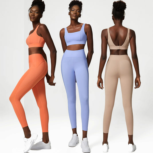 Nude Seamless Yoga Fitness Set